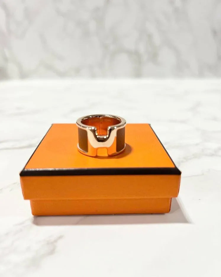 Hermes Olympe ring, Large model Gold RGHW 戒指 GM Model Size S
