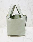 愛馬仕 Picotin Lock 18 TC Gris Neve 0W GHW B 郵票