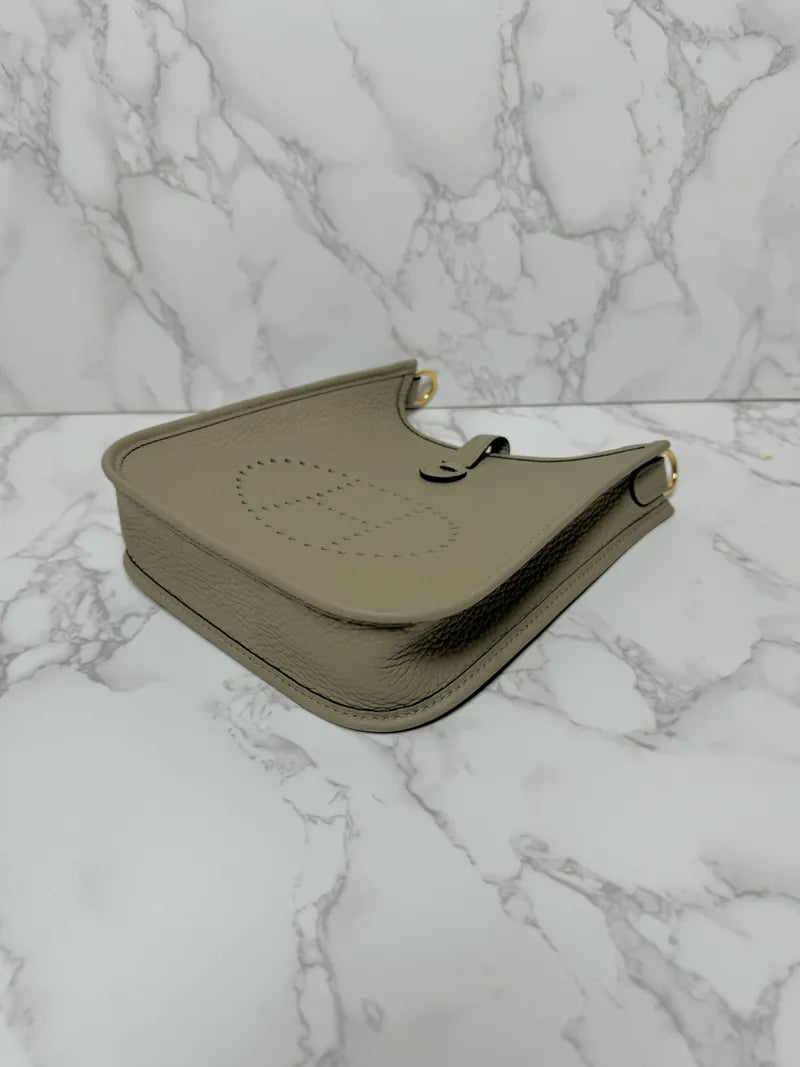 ❤️Hermes Evelyne 16 bag Beige Marfa 8Q GHW W Stamp