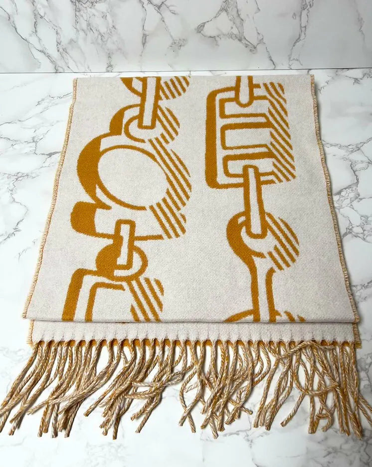 Hermes Casaque Do Re Boucles 圍巾