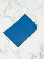 ❤️ Hermes Porte-Passeport Tarmac 護照夾 Epsom Bleu Zanzibar B3