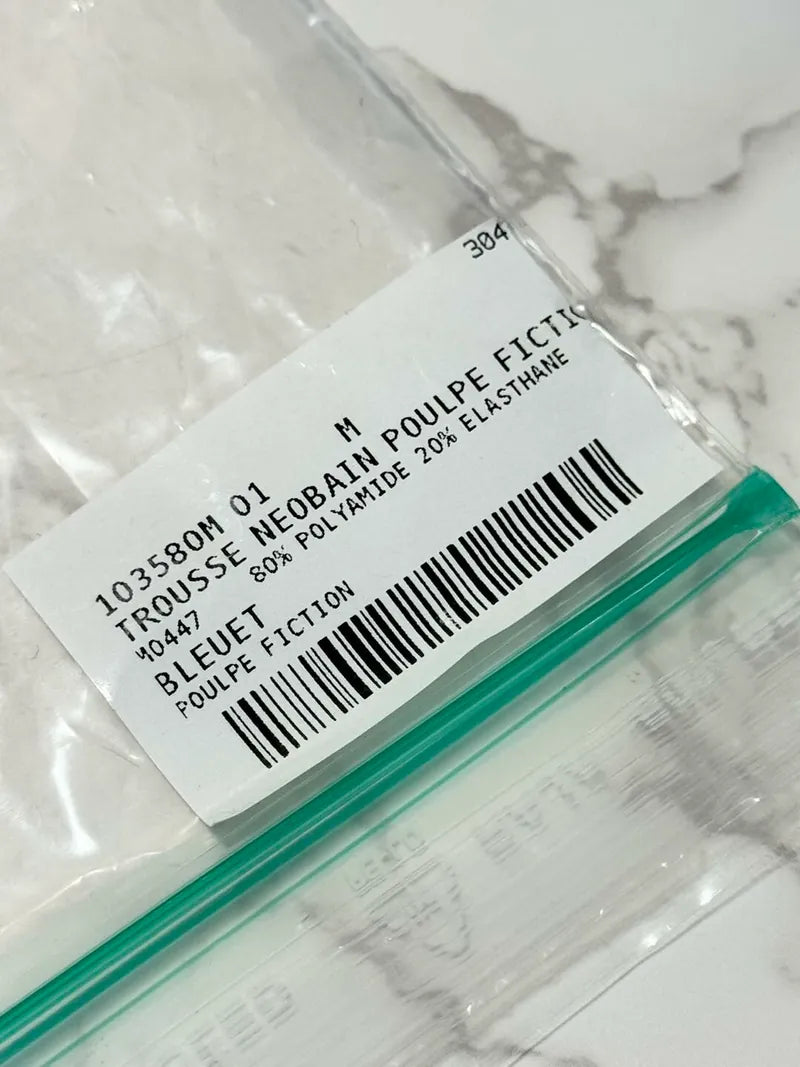 ❤️Hermes Neobain Poulpe Fiction case, medium model Bleuet