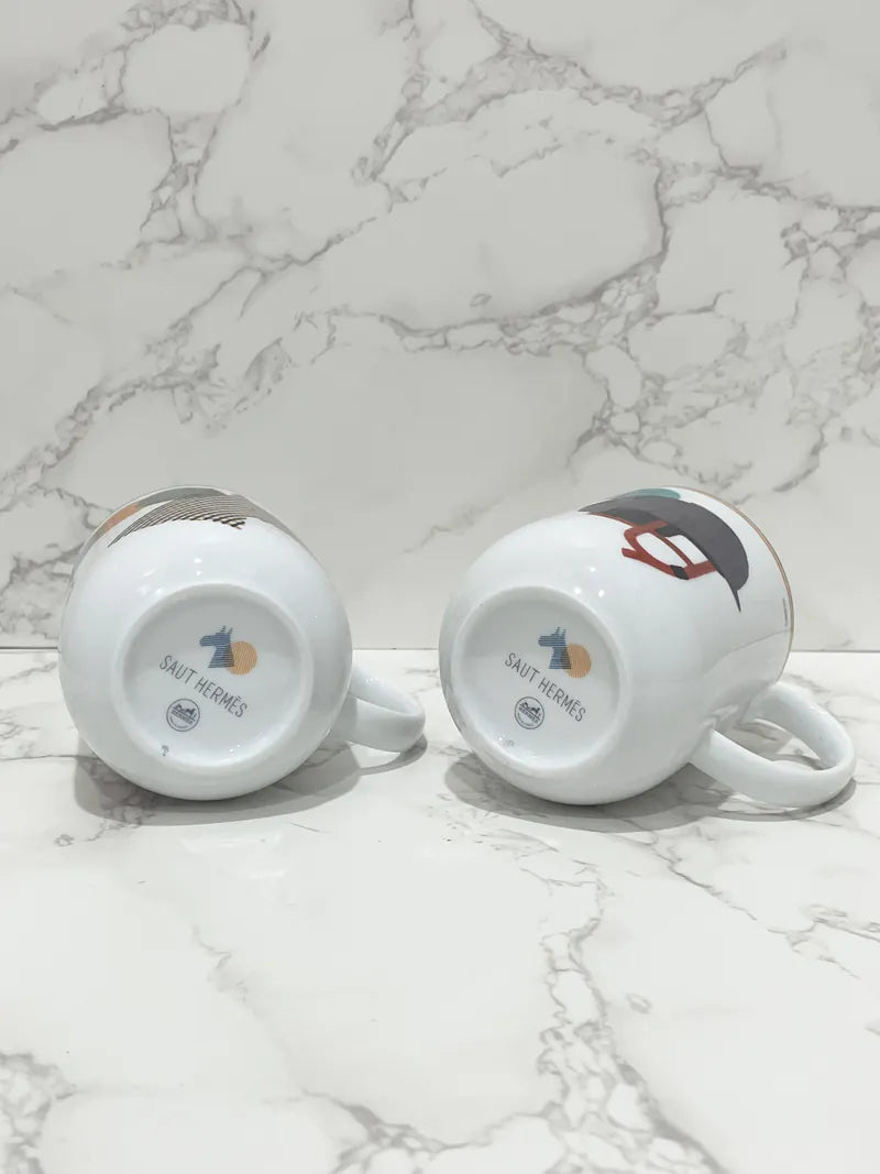 ❤️愛馬仕馬術頭盔馬克杯套裝（2個）