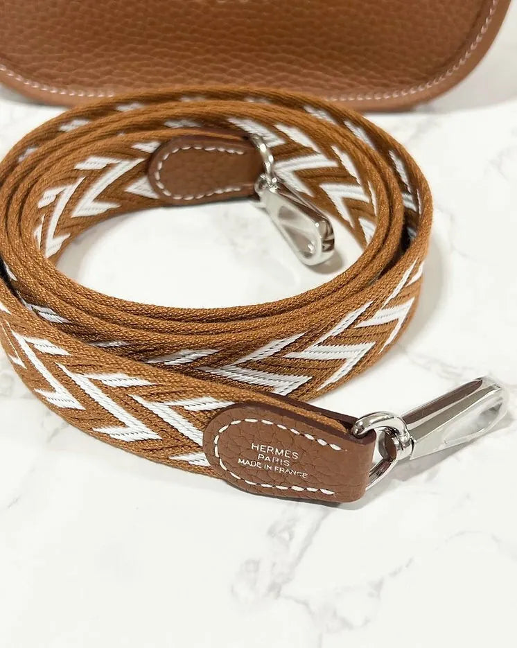 愛馬仕 H Mini Evelyn TC 金色 PHW B 印章