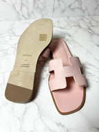 愛馬仕 Oran 涼鞋 H Rose Pale 38碼
