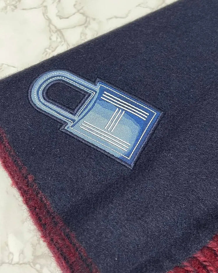 愛馬仕 Esharpe Cashmire Patch Lucky Muffler