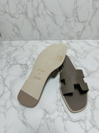 ❤️Hermes Oran Sandales H Etoupe  38