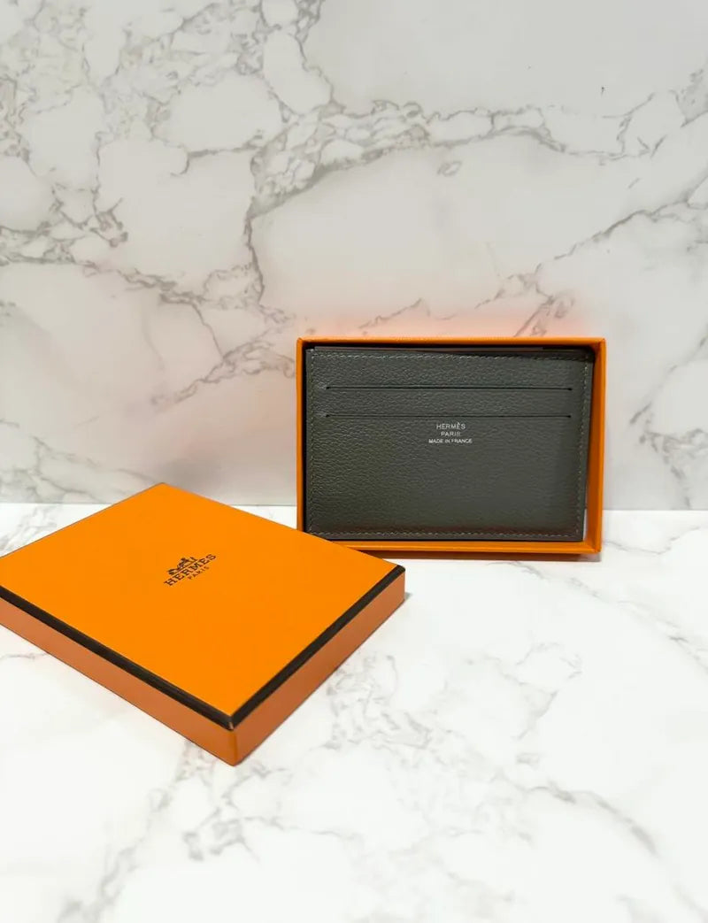 愛馬仕 Citizen 斜紋卡包 Gris Myer 0L Evercolor