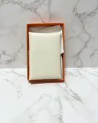 ❤️Hermes Calvi Duo Compact card holder epsom Nata I2