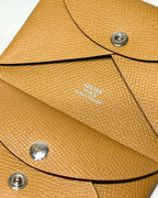 愛馬仕 Calvi Duo Compact 卡包 epsom 芝麻色 2S