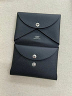 Hermes Calvi Duo 黑色卡包