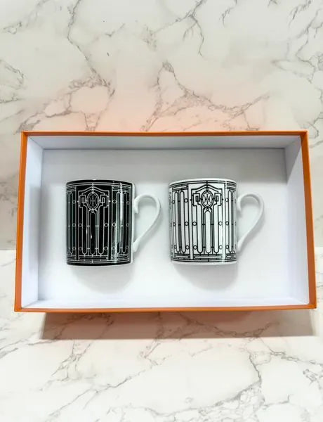 Hermes H Deco Coffret De 2 Mugs set