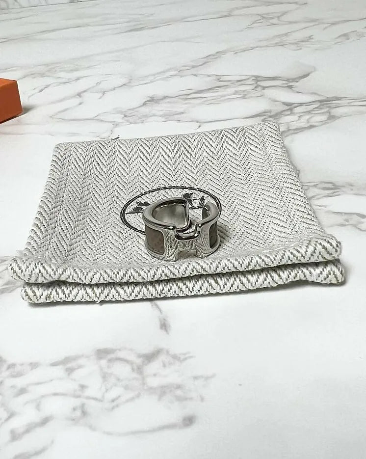 Hermes Bijou D'Oreille Olympe Etoupe PHW 耳環