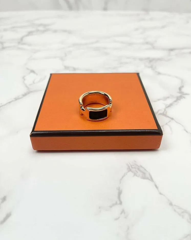 Hermes Olympe ring small model PM size Noir