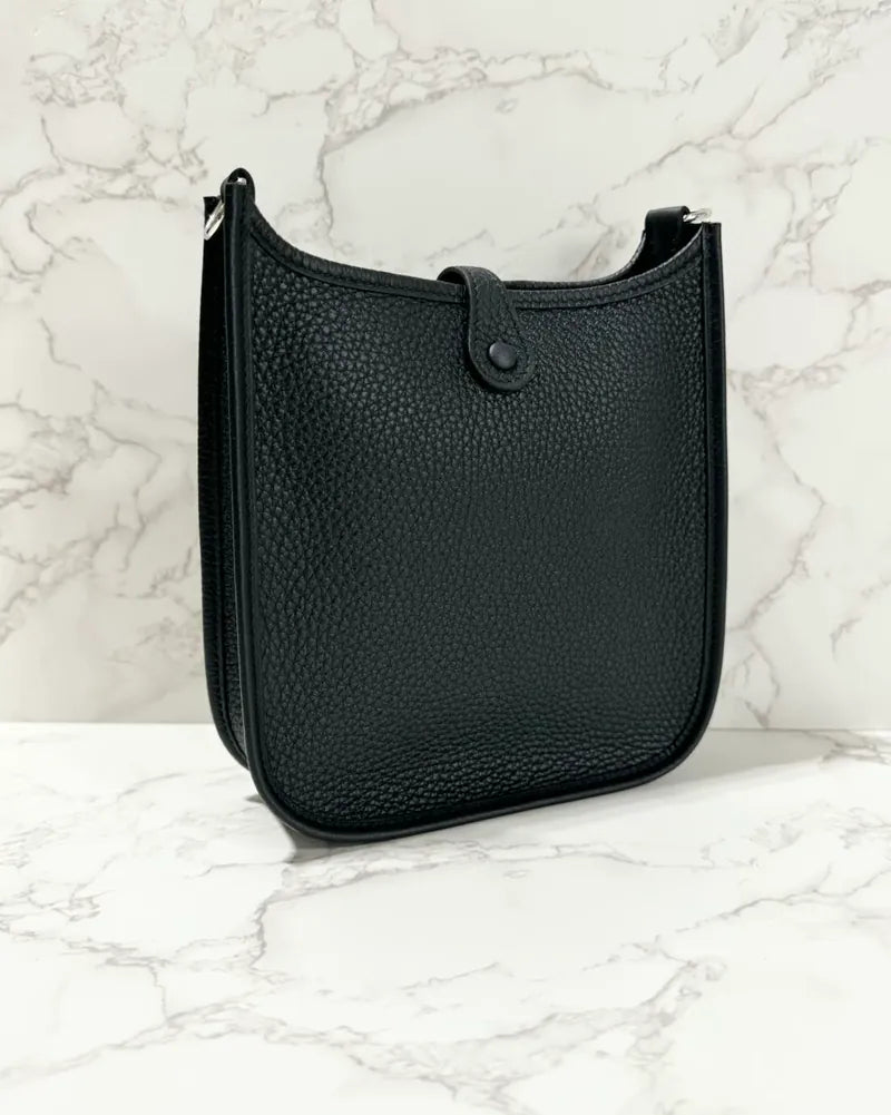 ❤️愛馬仕迷你Evelyne 16 TC Noir PHW B印章