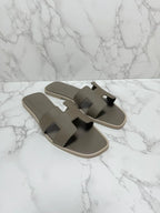 Hermes Oran Sandales H Etoupe  38