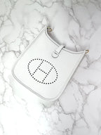 ❤️愛馬仕 Evelyne 16 手袋 全新 白色 0U GHW