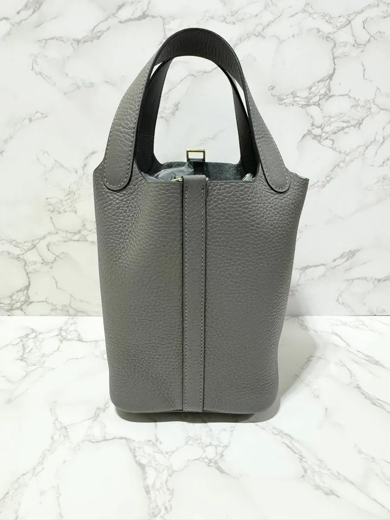 Picotin Lock 18 包 Gris Myer GHW B 郵票