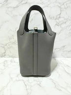 Picotin Lock 18 包 Gris Myer GHW B 郵票