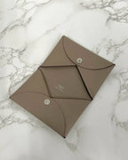 Hermes Calvi card holder epsom  Etoupe